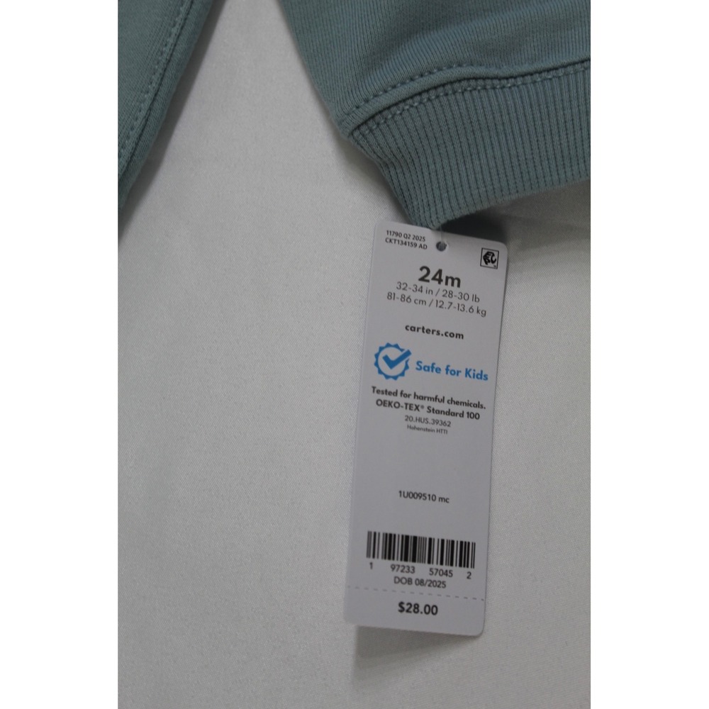 Carters Toddler Boys Blue Mountain Adventure Embroidered Sweatshirt 24M NEW - Picture 3 of 6